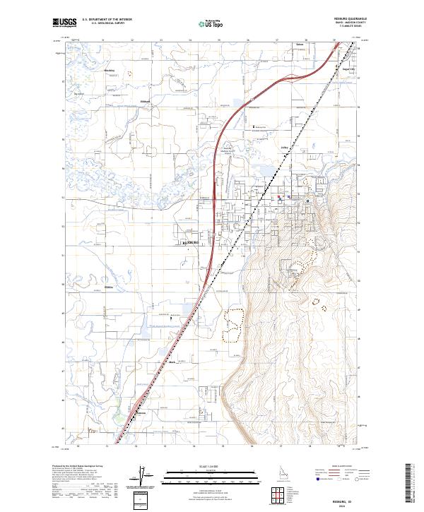 USGS Topographic Map – Rexburg