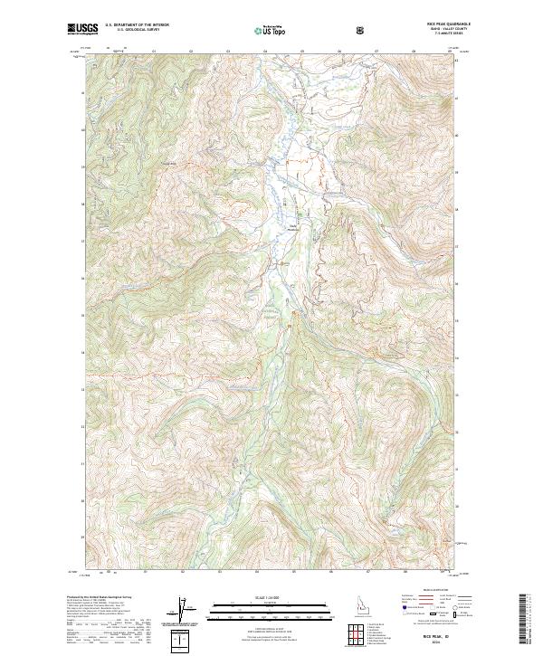 USGS Topographic Map – Rice Peak