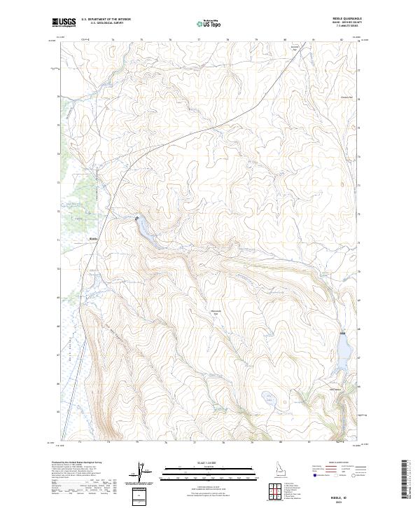 USGS Topographic Map – Riddle