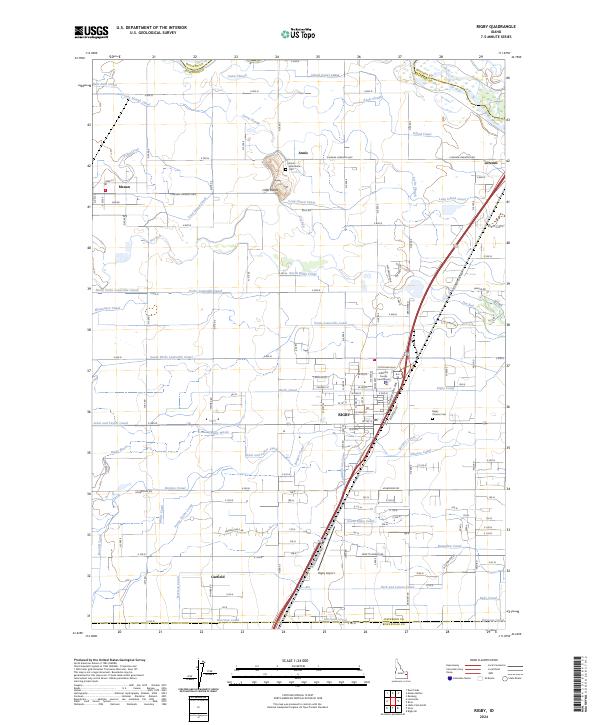 USGS Topographic Map – Rigby