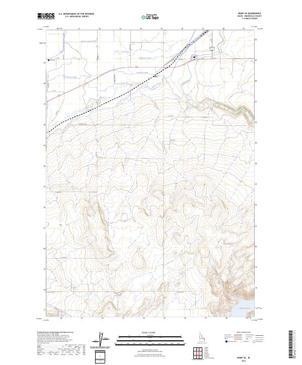 USGS Topographic Map – Rigby SE