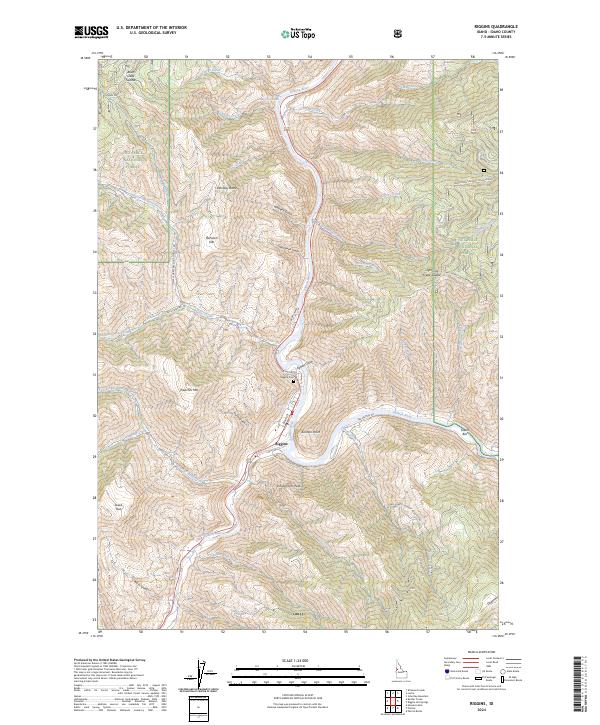 USGS Topographic Map – Riggins