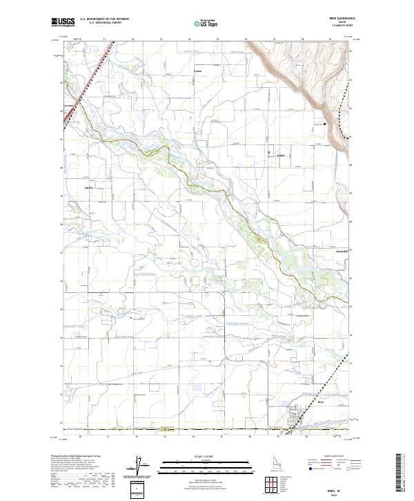 USGS Topographic Map – Ririe