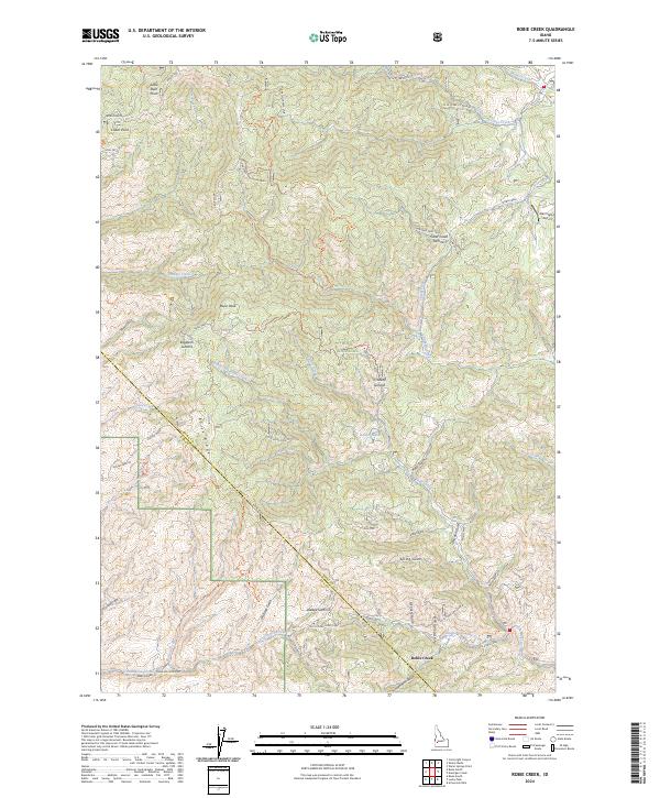 USGS Topographic Map – Robie Creek