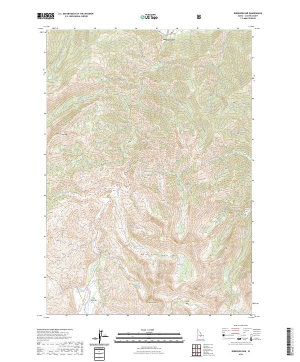 USGS Topographic Map – Robinson Bar