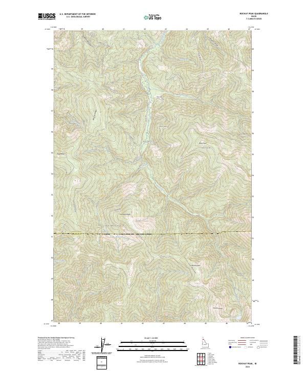 USGS Topographic Map – Rochat Peak