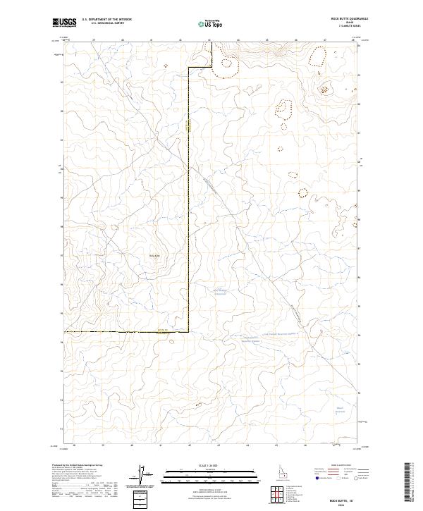 USGS Topographic Map – Rock Butte