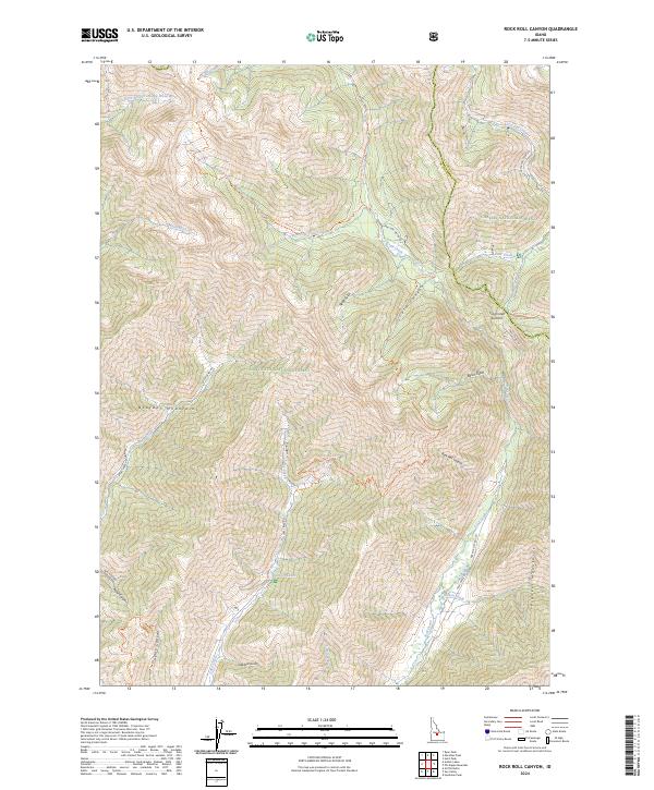 USGS Topographic Map – Rock Roll Canyon