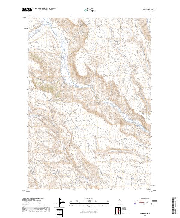 USGS Topographic Map – Rocky Creek