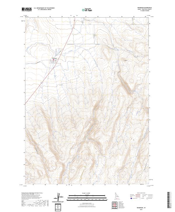 USGS Topographic Map – Rogerson
