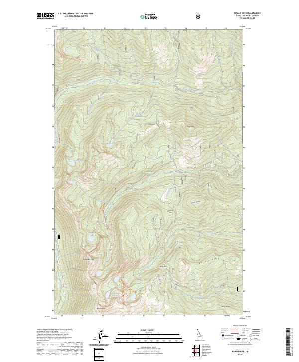USGS Topographic Map – Roman Nose