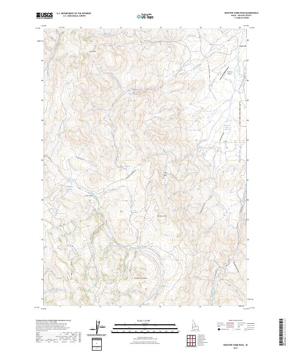 USGS Topographic Map – Rooster Comb Peak