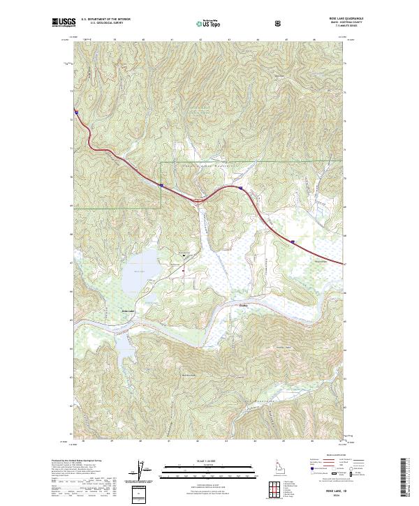 USGS Topographic Map – Rose Lake