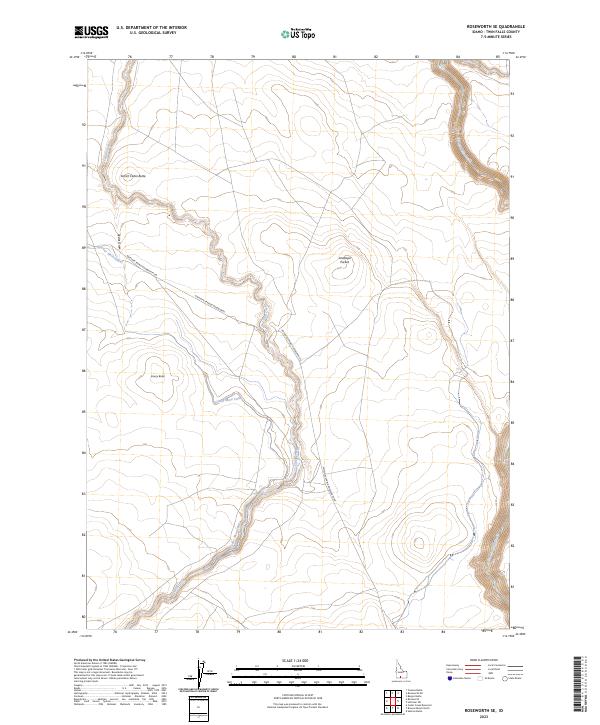 USGS Topographic Map – Roseworth SE