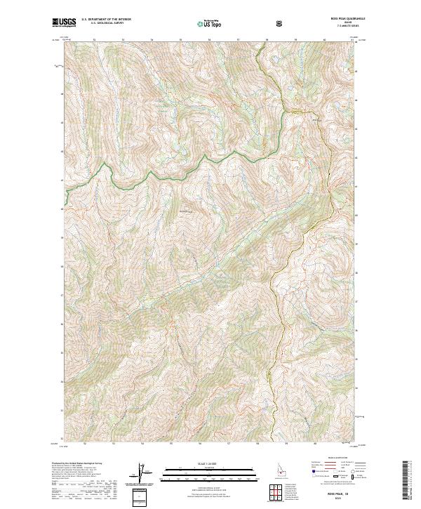 USGS Topographic Map – Ross Peak