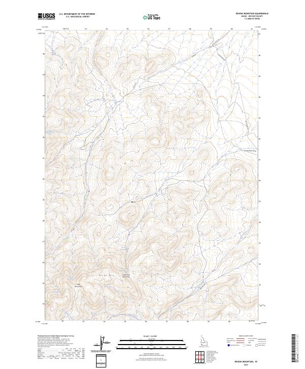 USGS Topographic Map – Rough Mountain