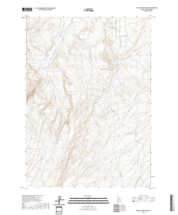 2023 Map of Rough Mountain NE, 2023 Print