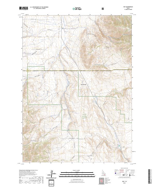 USGS Topographic Map – Roy