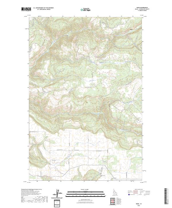 USGS Topographic Map – Rudo