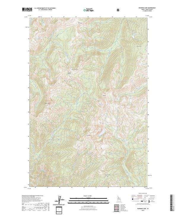 USGS Topographic Map – Running Lake