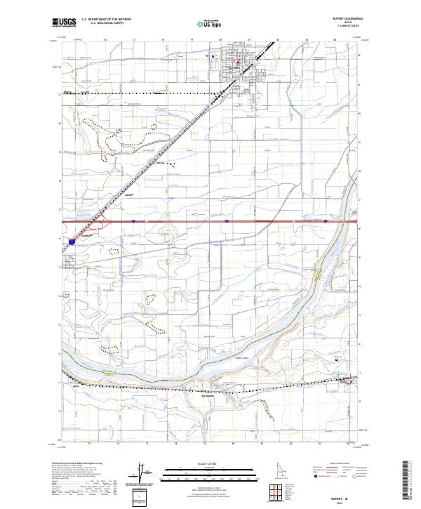 USGS Topographic Map – Rupert