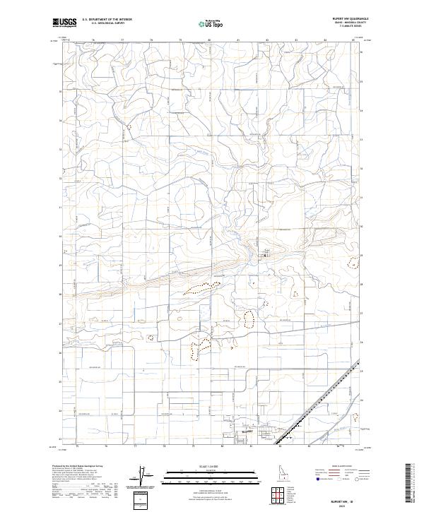 USGS Topographic Map – Rupert NW