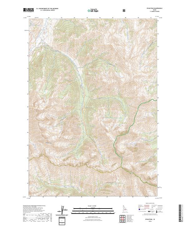 USGS Topographic Map – Ryan Peak
