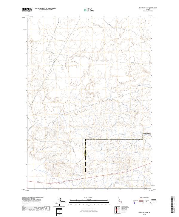 2023 Map of Ryegrass Flat, 2023 Print