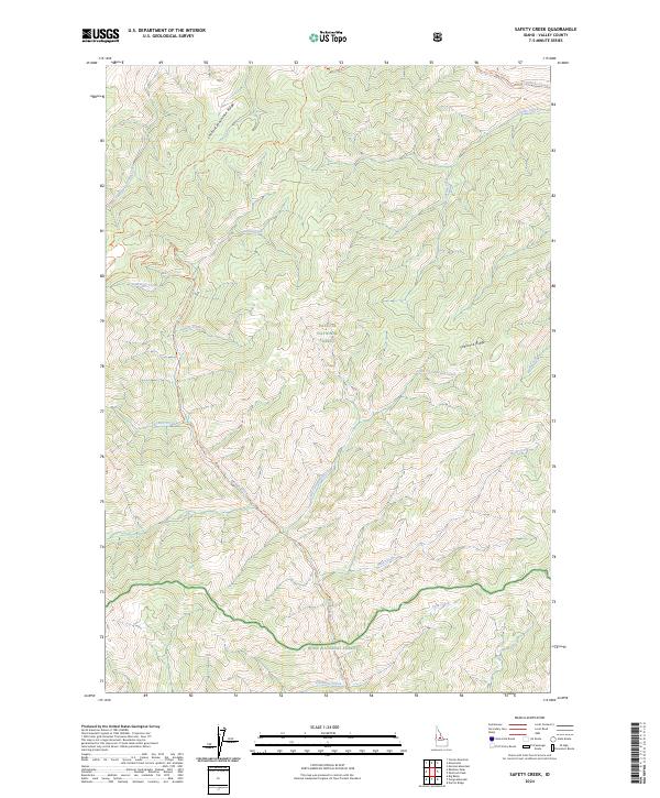 USGS Topographic Map – Safety Creek