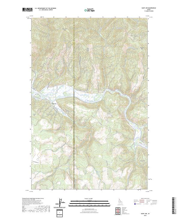 USGS Topographic Map – Saint Joe