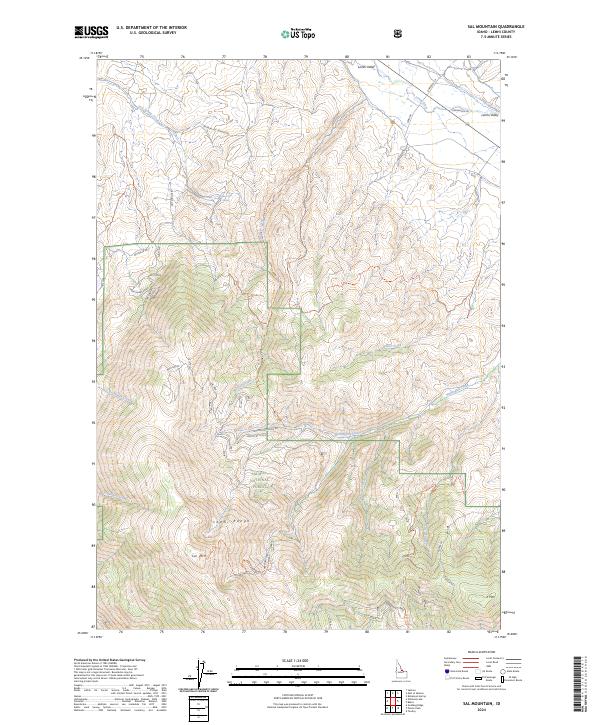 USGS Topographic Map – Sal Mountain