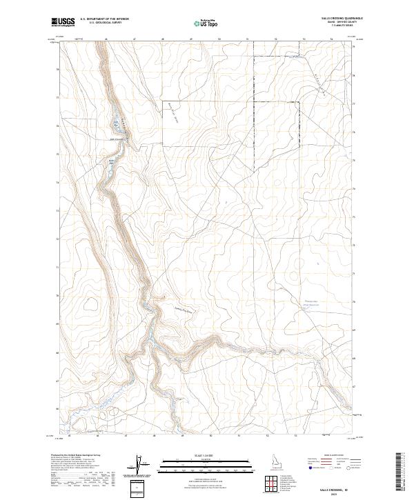 USGS Topographic Map – Salls Crossing