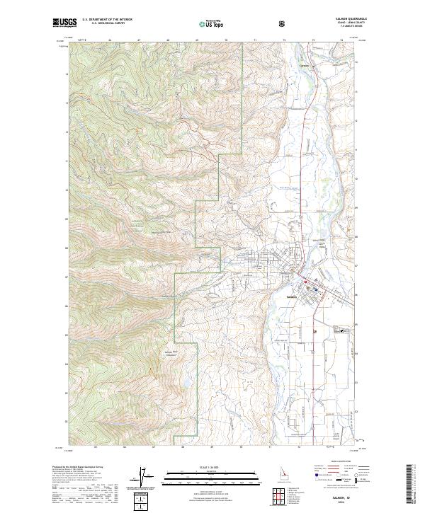 USGS Topographic Map – Salmon