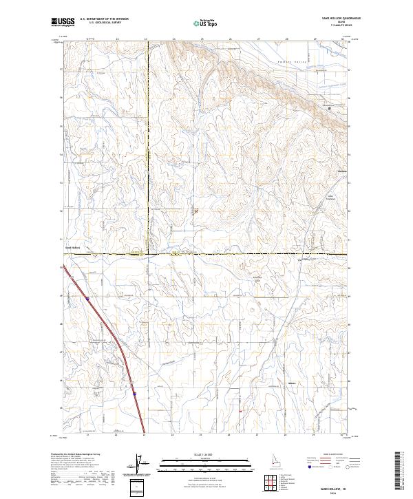 USGS Topographic Map – Sand Hollow