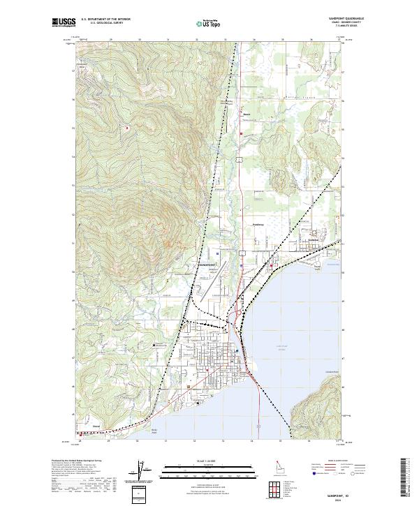USGS Topographic Map – Sandpoint