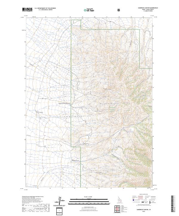 USGS Topographic Map – Sandrock Canyon
