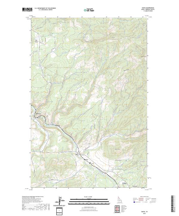 USGS Topographic Map – Santa