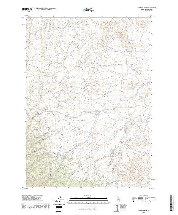 USGS Topographic Map – Sawmill Creek