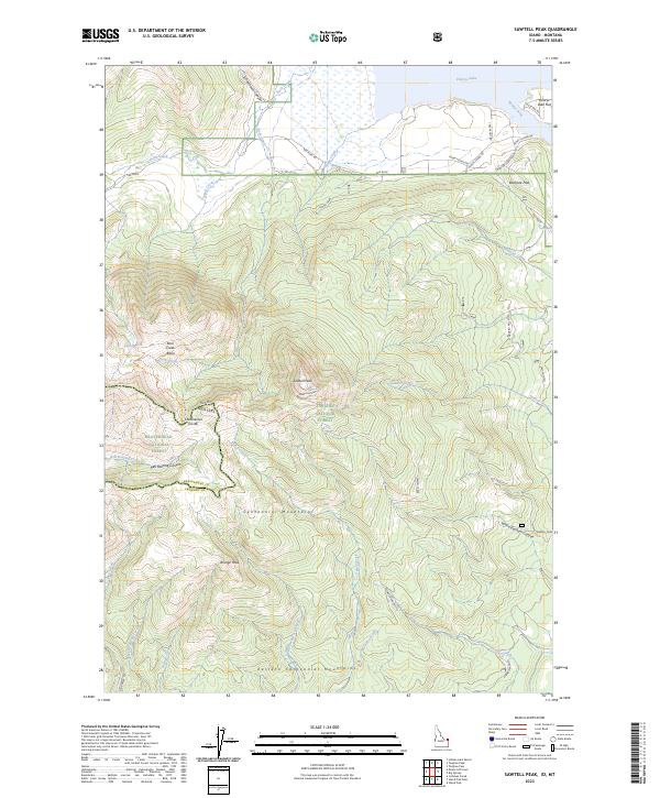 USGS Topographic Map – Sawtell Peak