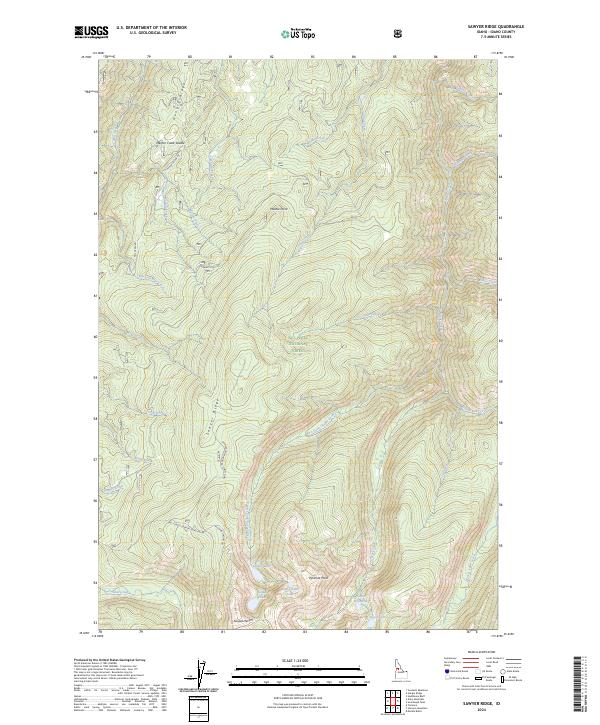 USGS Topographic Map – Sawyer Ridge