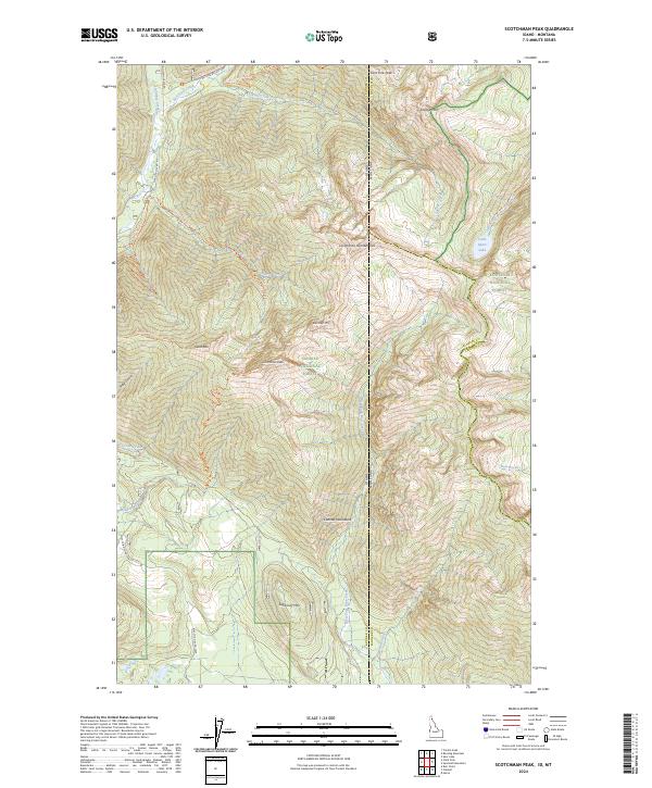 USGS Topographic Map – Scotchman Peak