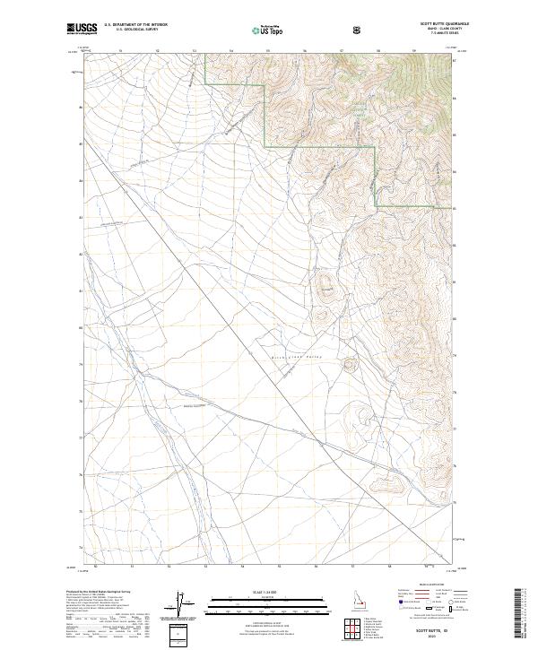 USGS Topographic Map – Scott Butte