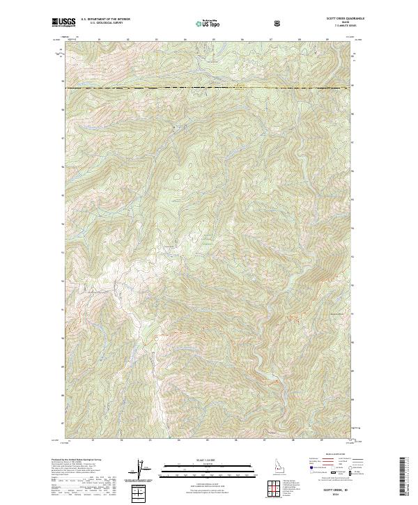 USGS Topographic Map – Scott Creek