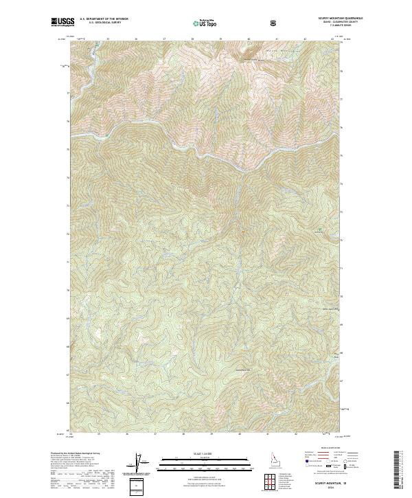 USGS Topographic Map – Scurvy Mountain