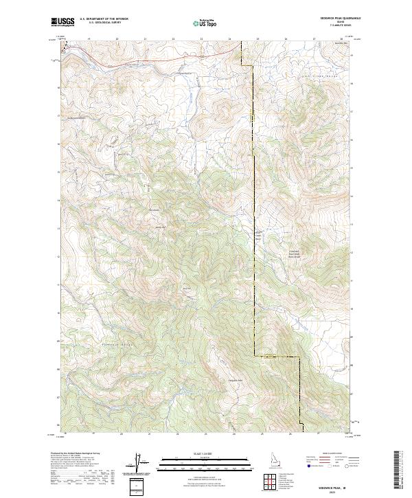 USGS Topographic Map – Sedgwick Peak
