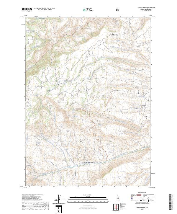 USGS Topographic Map – Severe Spring