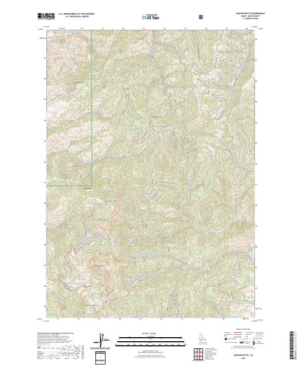 USGS Topographic Map – Shafer Butte