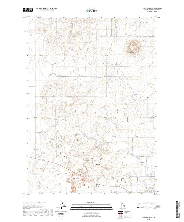 USGS Topographic Map – Shattuck Butte