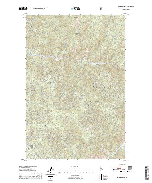 USGS Topographic Map – Sheep Mountain