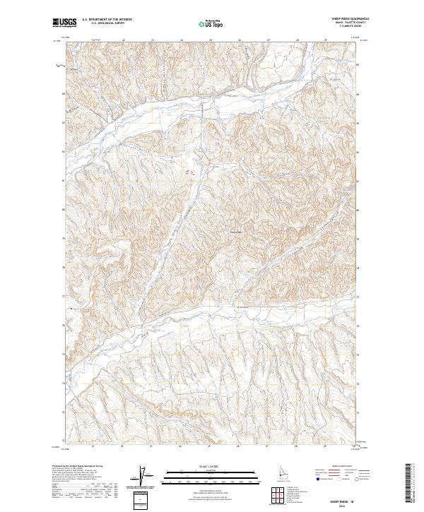 USGS Topographic Map – Sheep Ridge